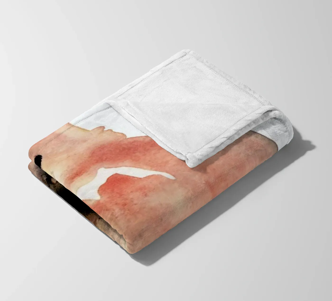 Fox fleece blanket by Farina Kuklinski