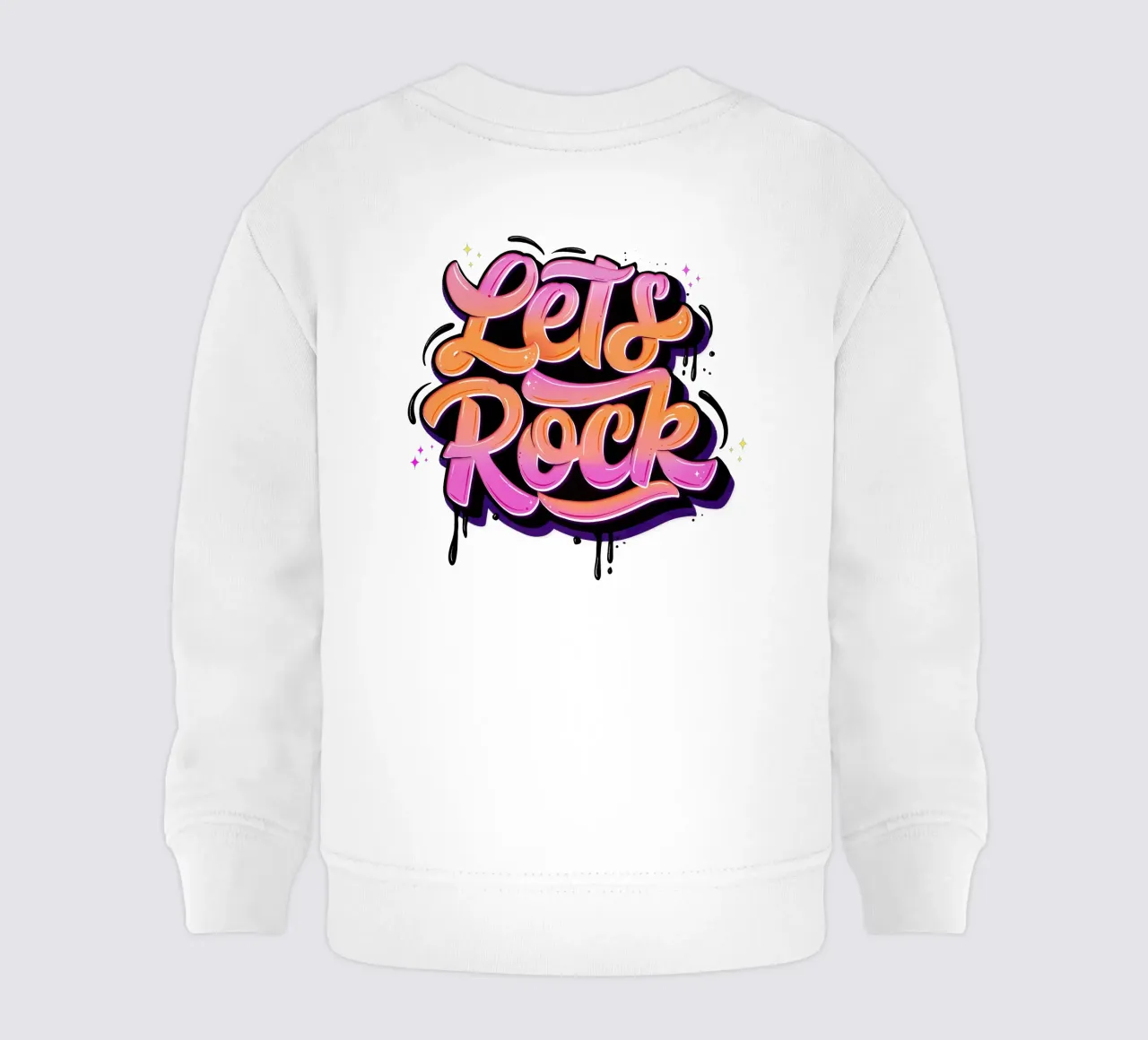 Let's Rock. Letteratura a mano. Good Vibes. felpa neonato da CalliLetters