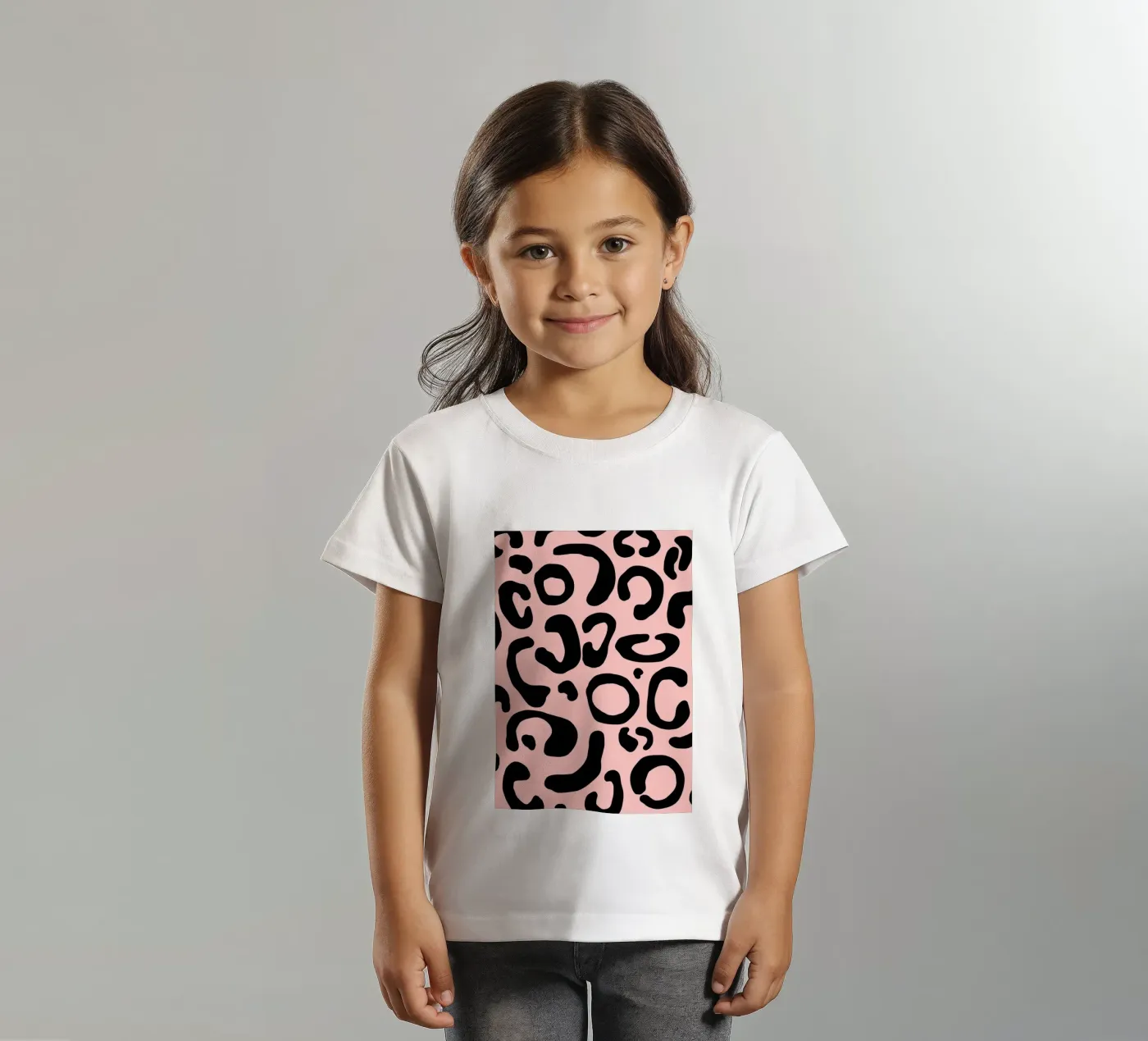 Leopard Rosé t-shirt bambini da BAINAI