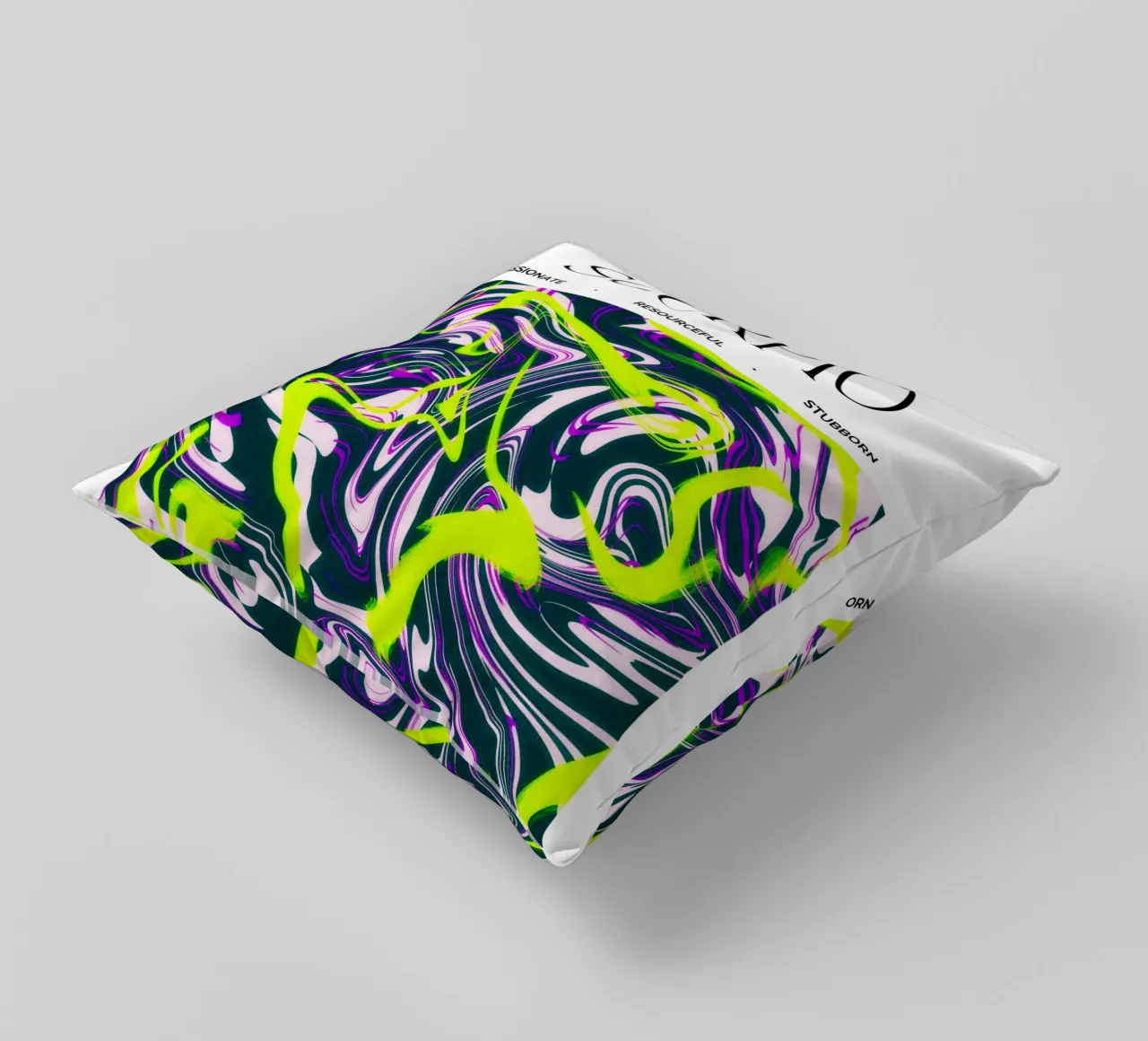 Scorpio Zodiac Print – Intense, Mysterious & Bold cuscino da PrintCessStudio