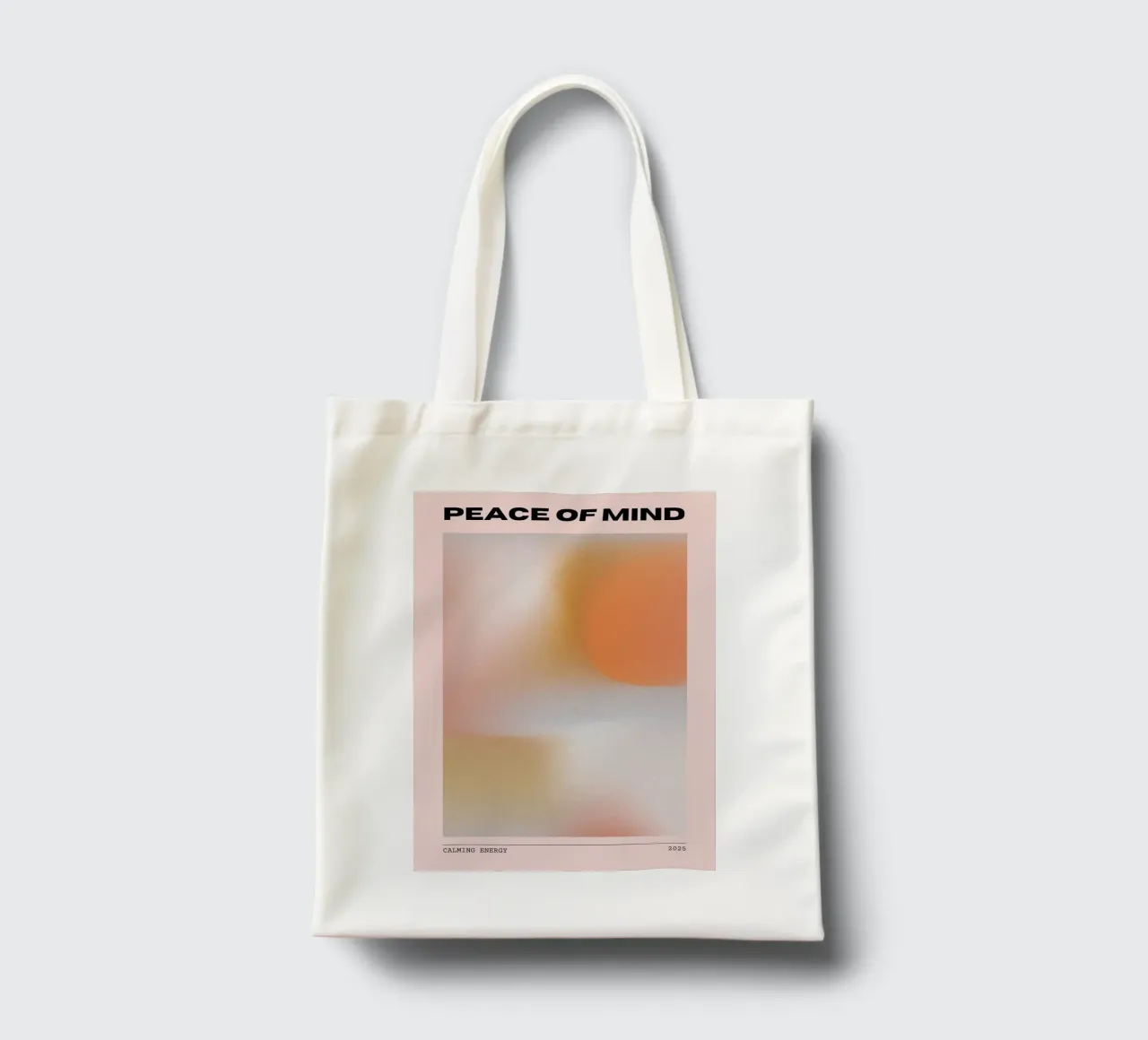 Peace of Mind Print – Serene, Minimal & Abstract borsa in juta da PrintCessStudio