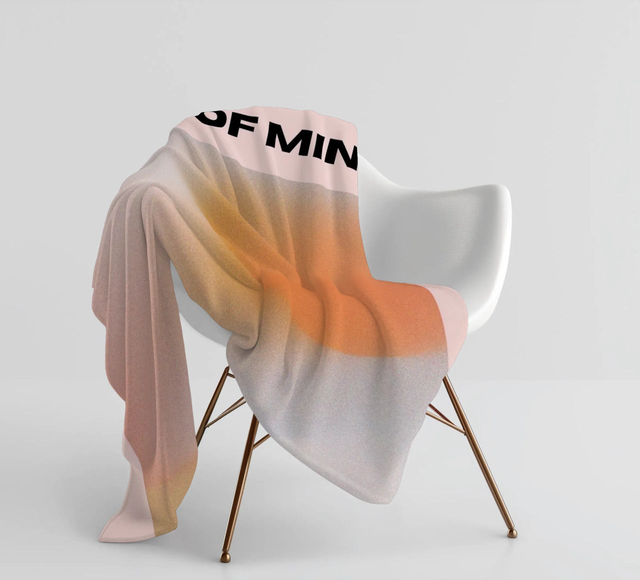 Peace of Mind Print – Serene, Minimal & Abstract Fleecedecke von PrintCessStudio