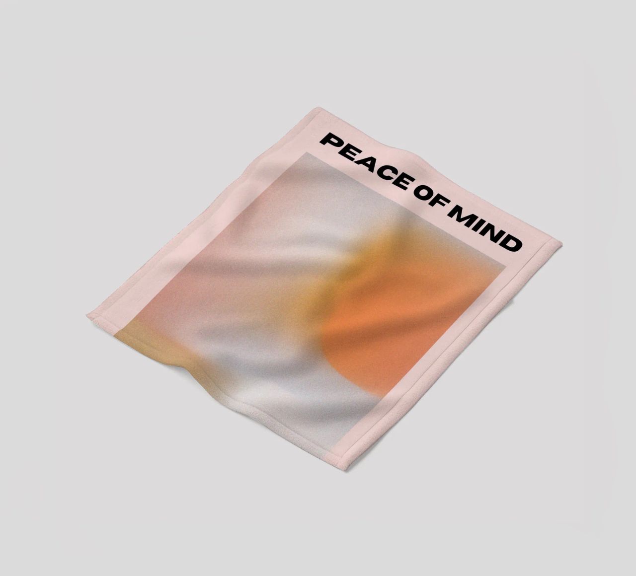 Peace of Mind Print – Serene, Minimal & Abstract Fleecedecke von PrintCessStudio