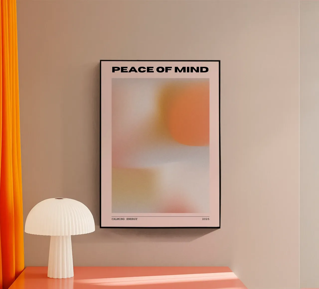 Peace of Mind Print – Serene, Minimal & Abstract plexiglass da PrintCessStudio