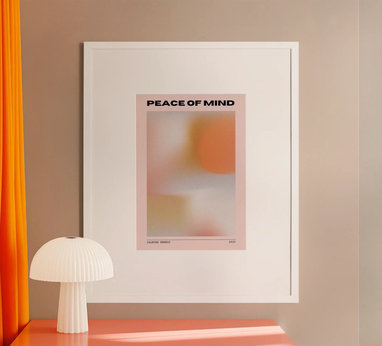 Peace of Mind Print – Serene, Minimal & Abstract Poster von PrintCessStudio