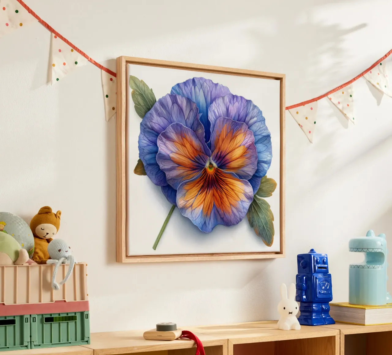 Fleur de pensée 4 toile de Bold Blooms