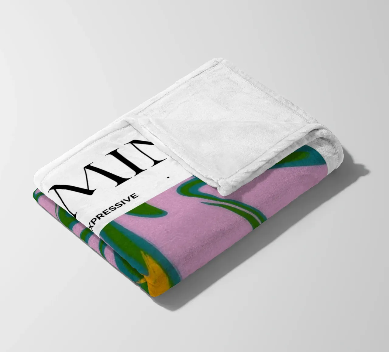 Gemini Zodiac Print – Dynamic, Expressive & Playful coperta in pile da PrintCessStudio