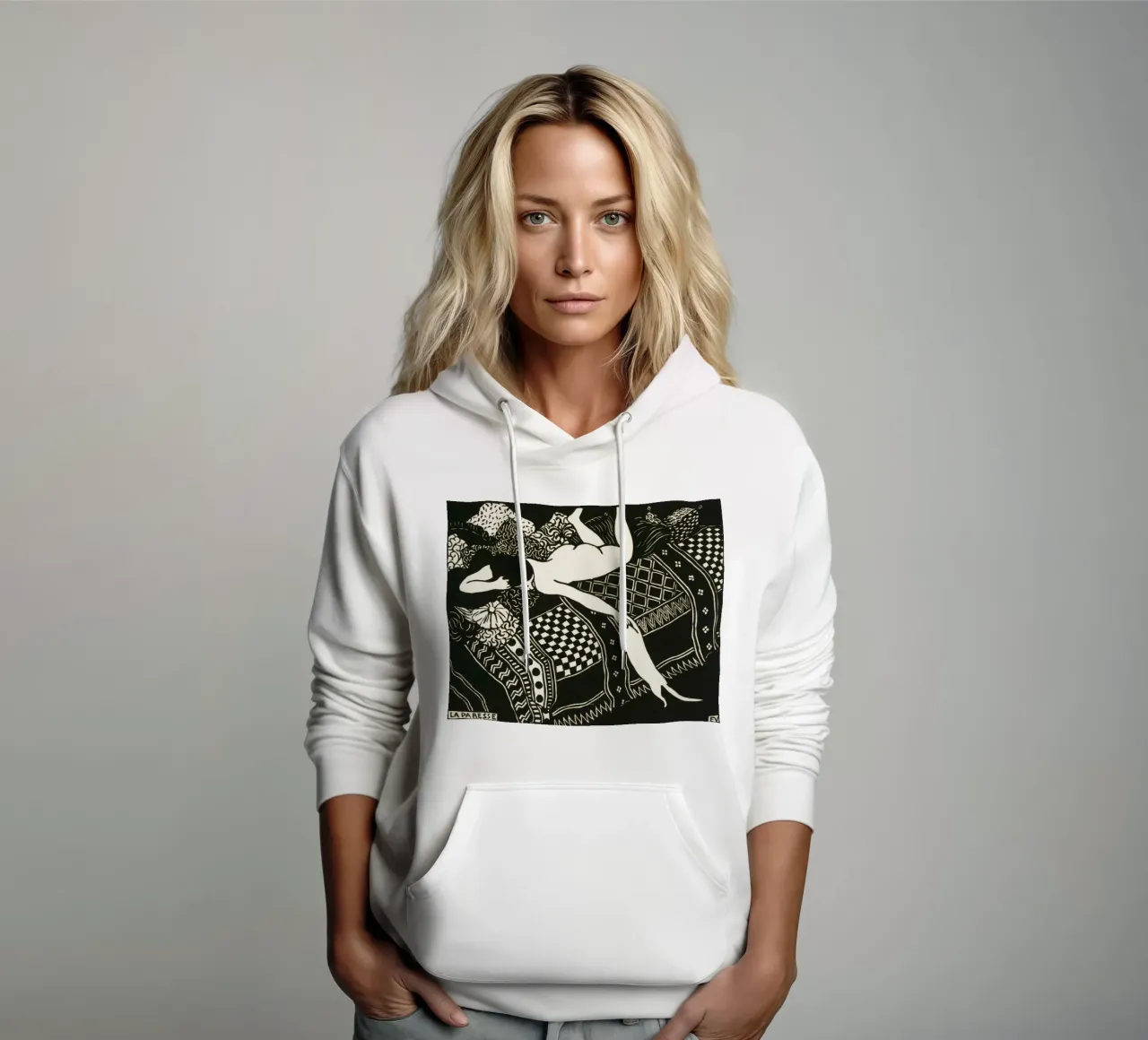 Felix Vallotton - Pigrizia felpa con cappuccio da Timeless Artworks