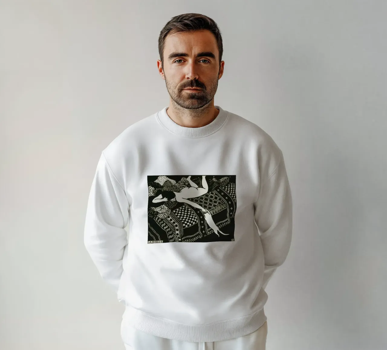 Felix Vallotton - Laziness sweatshirt by Timeless Artworks