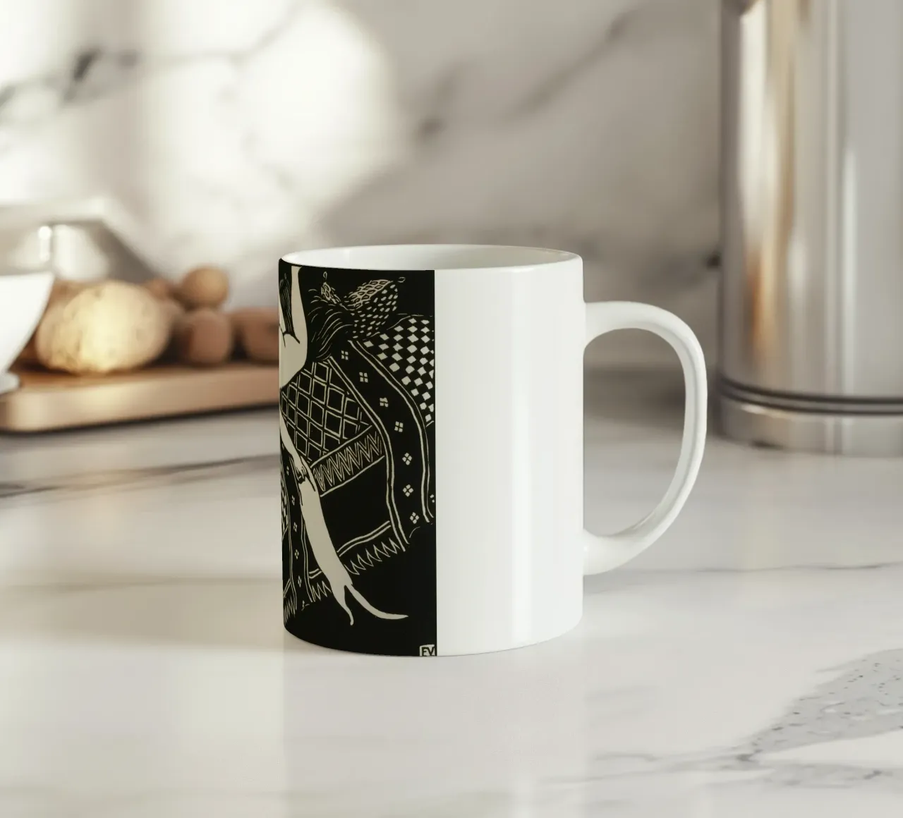 Felix Vallotton - Laziness ceramic mug by Timeless Artworks