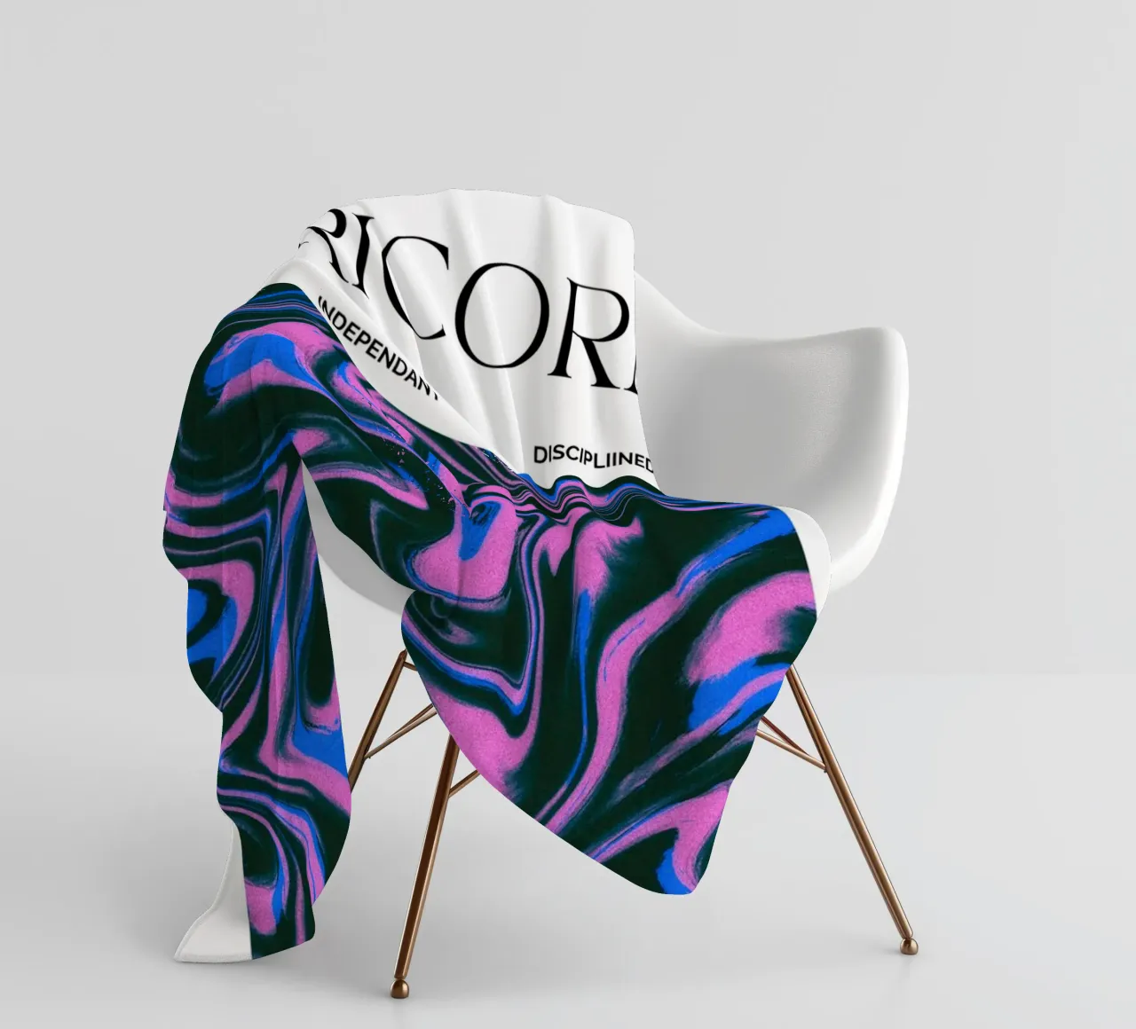 Capricorn Zodiac Print – Grounded, Ambitious & Determined coperta in pile da PrintCessStudio