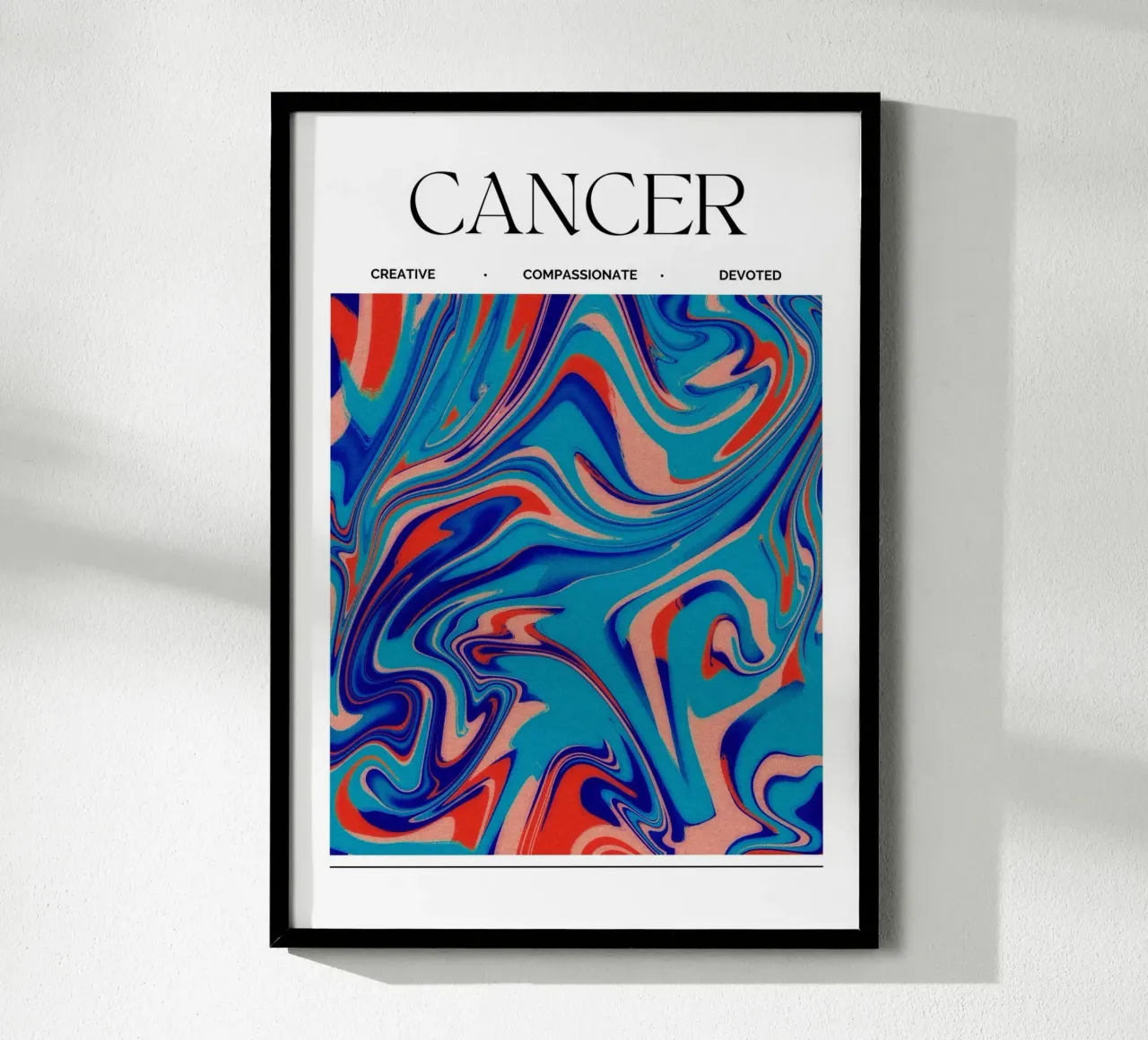 Cancer Zodiac Print – Nurturing, Intuitive & Compassionate carta hahnemühle da PrintCessStudio