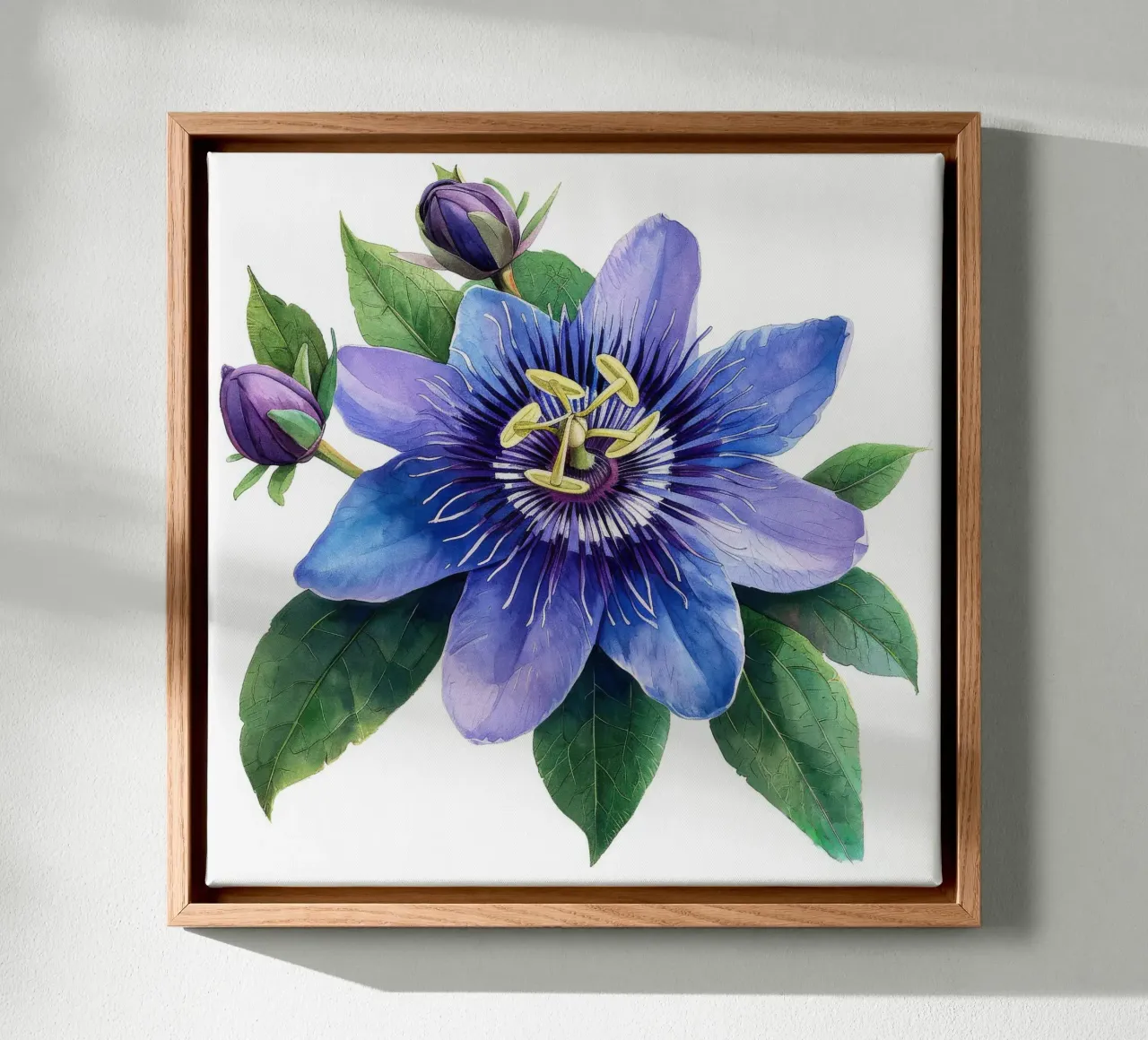 Passiflora 3 tela con Cornice a cassetta da Bold Blooms