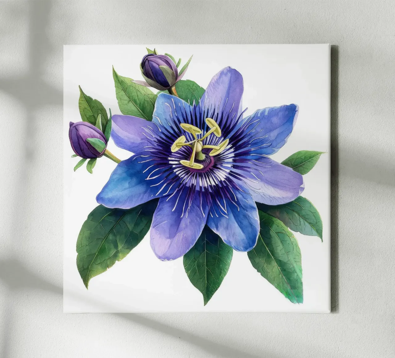 Passiflora 3 tela con Cornice a cassetta da Bold Blooms