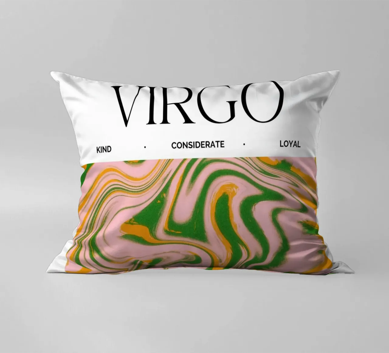 Virgo Zodiac Print – Methodical, Precise & Grounded cuscino da PrintCessStudio