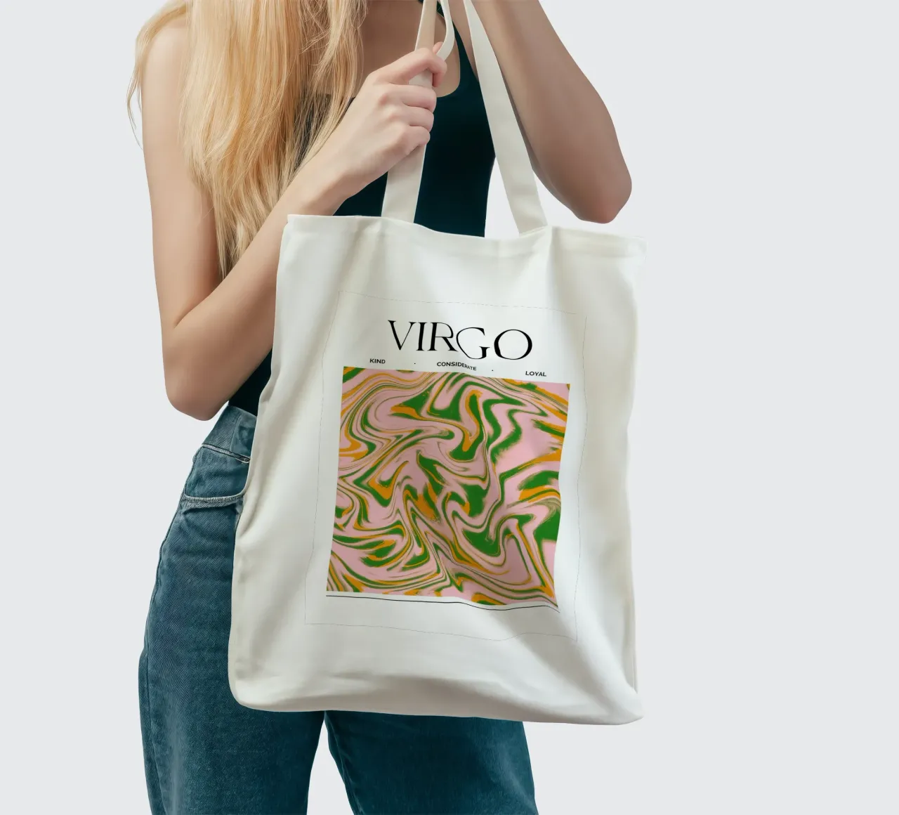 Virgo Zodiac Print – Methodical, Precise & Grounded tote bag by PrintCessStudio
