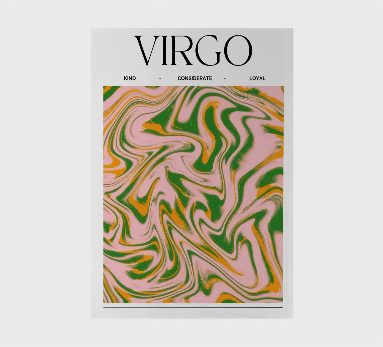 Virgo Zodiac Print – Methodical, Precise & Grounded notebook by PrintCessStudio