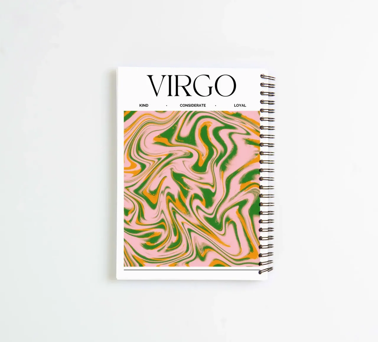 Virgo Zodiac Print – Methodical, Precise & Grounded Ringbuch von PrintCessStudio