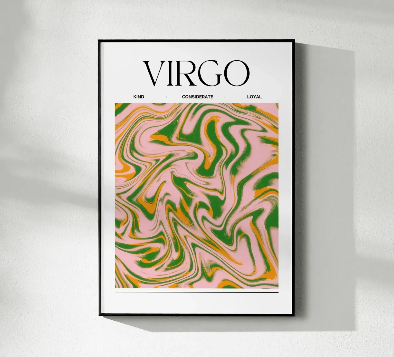 Virgo Zodiac Print – Methodical, Precise & Grounded plexiglass da PrintCessStudio