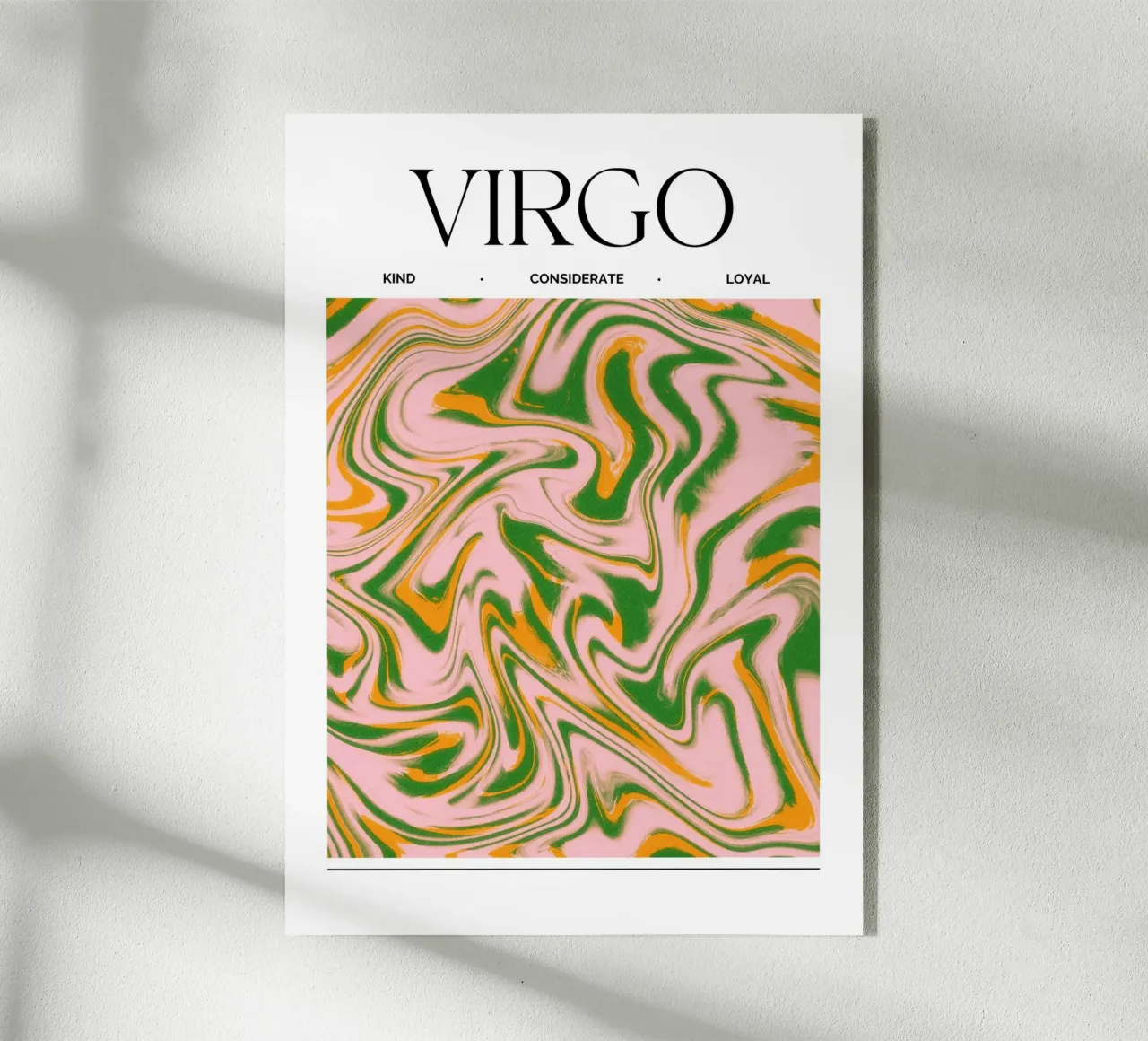 Virgo Zodiac Print – Methodical, Precise & Grounded plexiglass da PrintCessStudio
