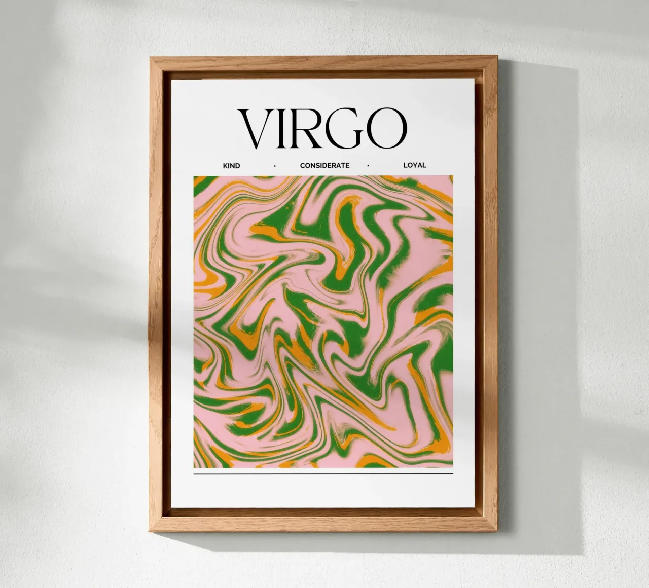 Virgo Zodiac Print – Methodical, Precise & Grounded alluminio dibond da PrintCessStudio