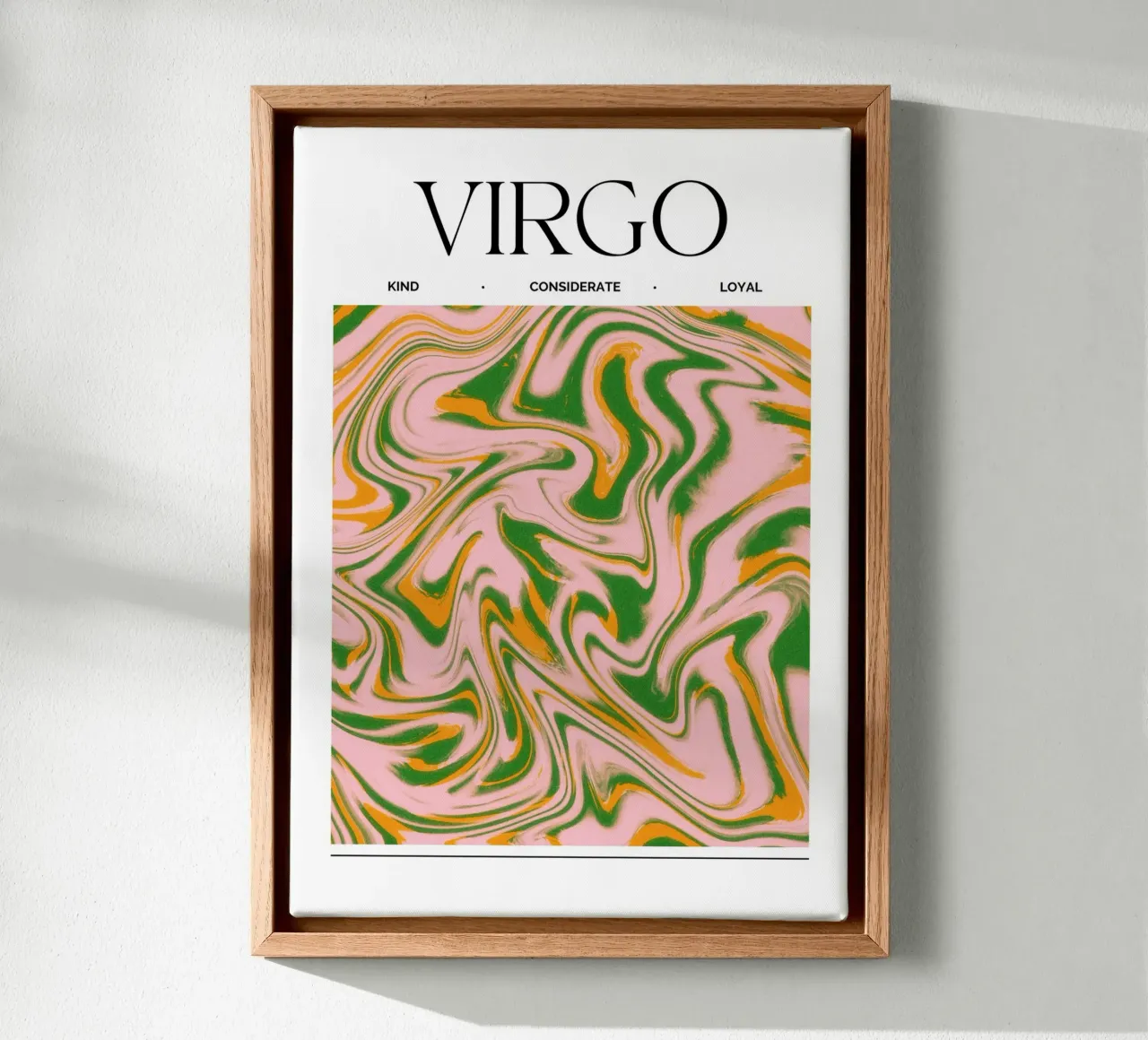Virgo Zodiac Print – Methodical, Precise & Grounded tela da PrintCessStudio