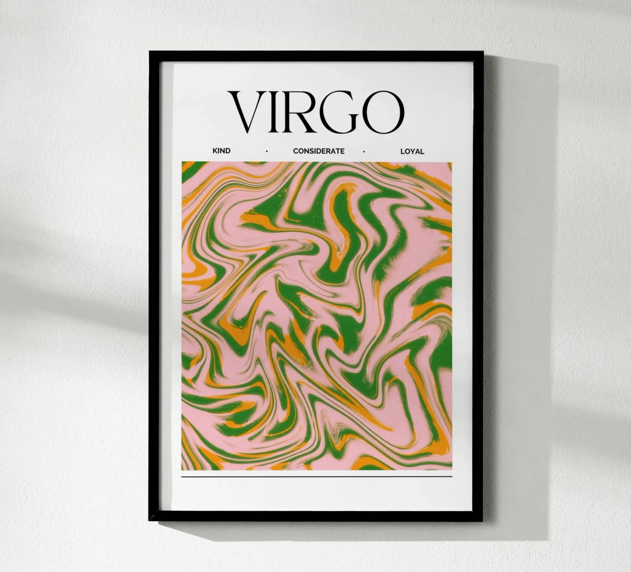 Virgo Zodiac Print – Methodical, Precise & Grounded carta hahnemühle da PrintCessStudio