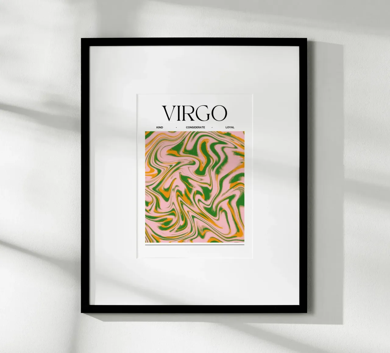 Virgo Zodiac Print – Methodical, Precise & Grounded poster da PrintCessStudio
