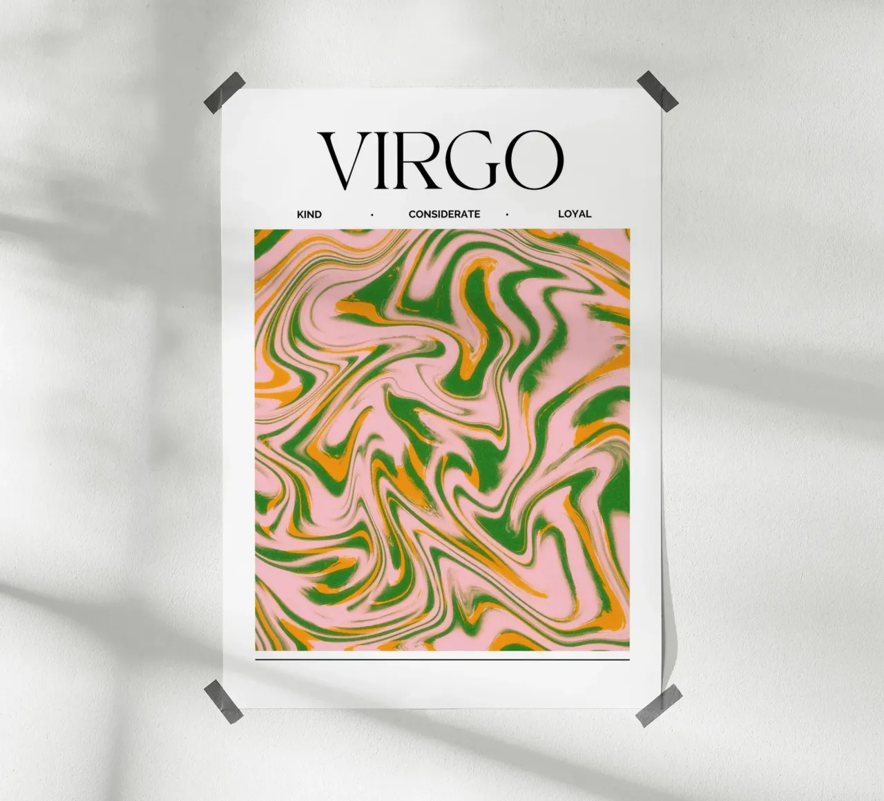 Virgo Zodiac Print – Methodical, Precise & Grounded Hahnemühle von PrintCessStudio