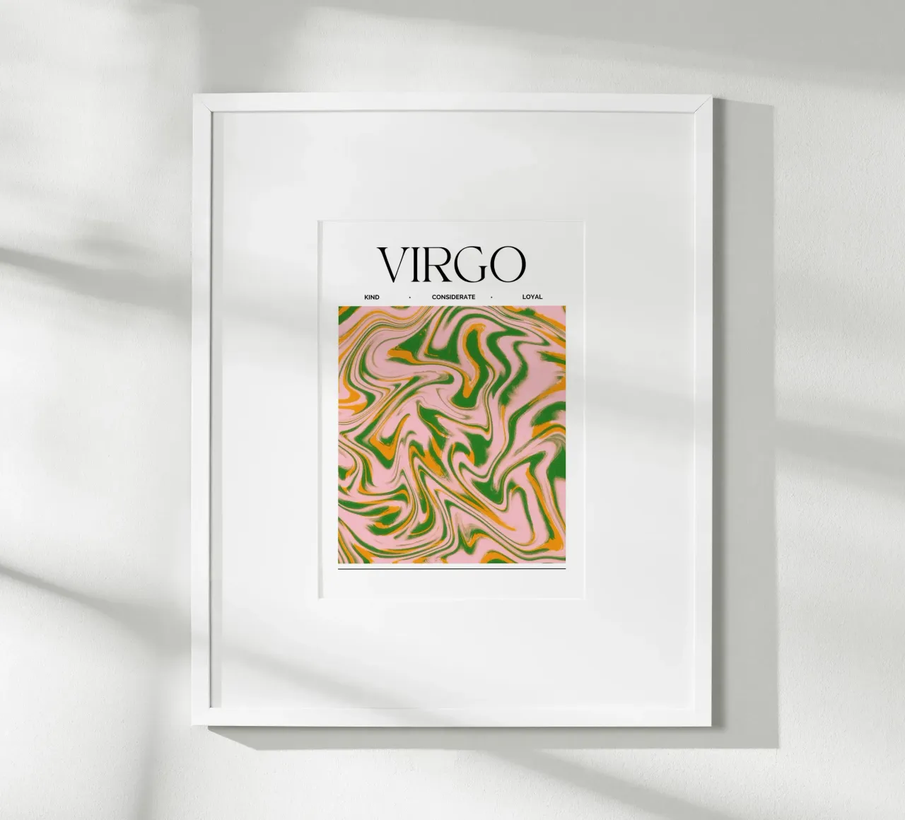 Virgo Zodiac Print – Methodical, Precise & Grounded poster da PrintCessStudio