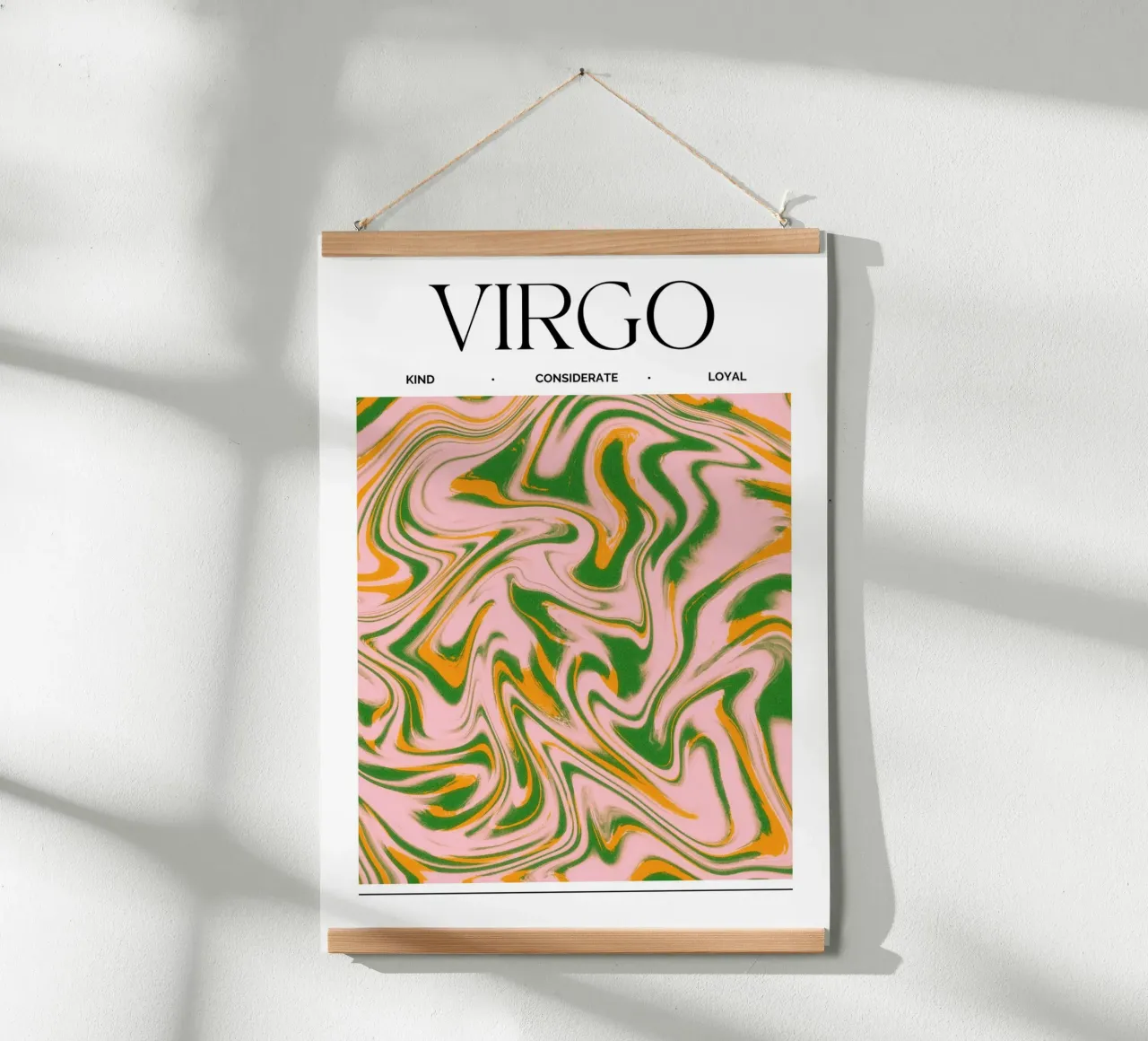 Virgo Zodiac Print – Methodical, Precise & Grounded poster da PrintCessStudio