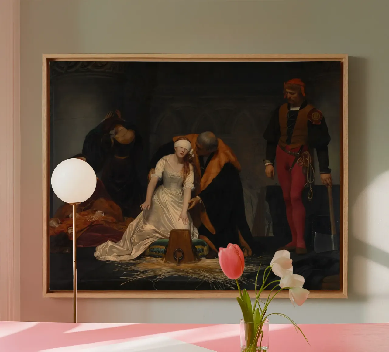 Paul Delaroche - The Execution of Lady Jane Grey canvas by William Store