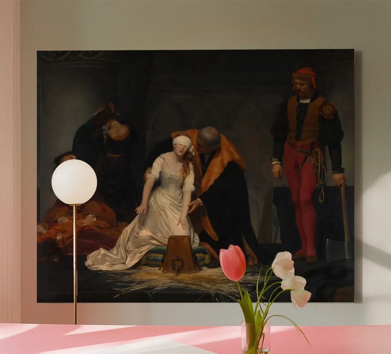 Paul Delaroche - The Execution of Lady Jane Grey canvas by William Store