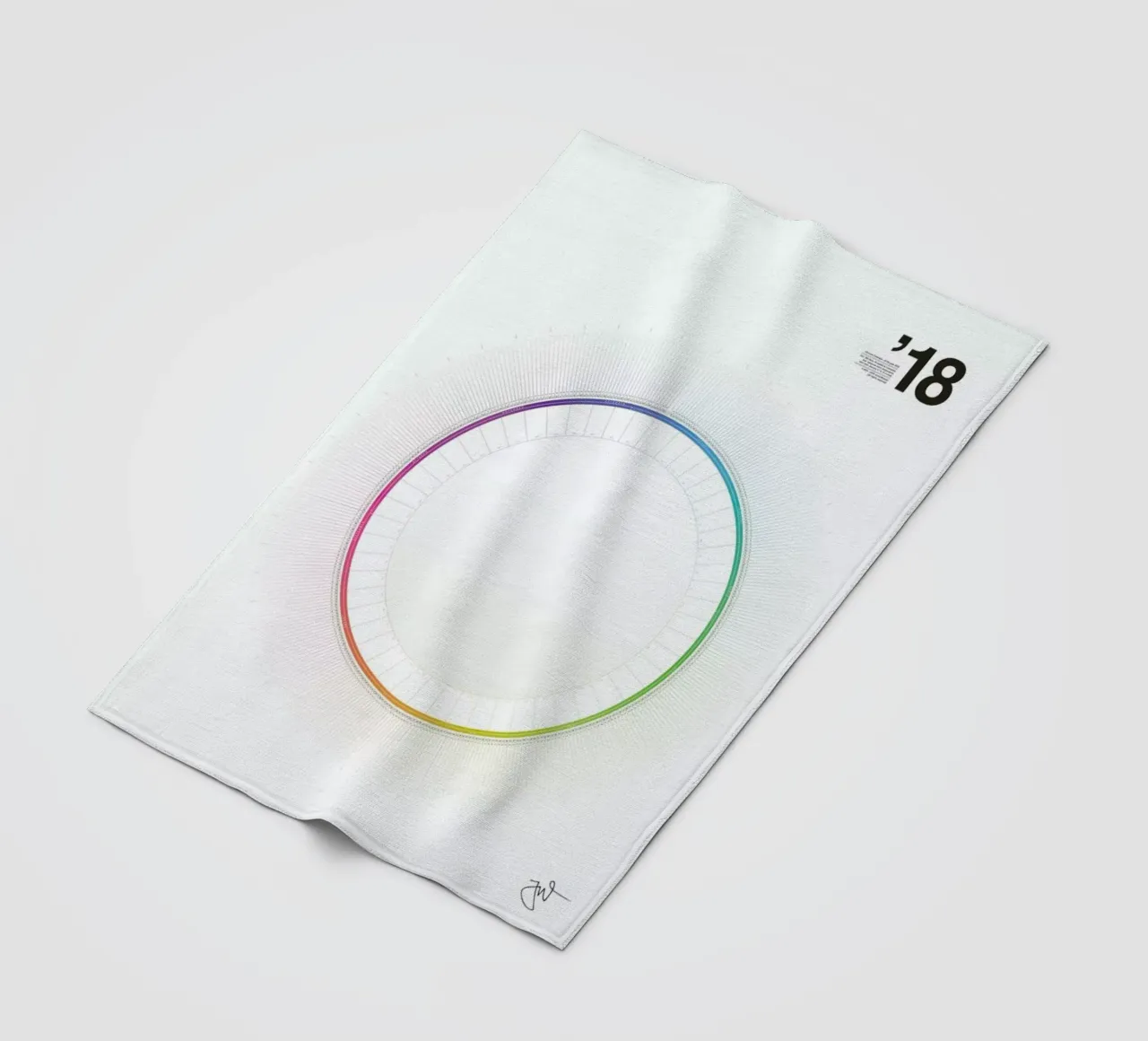 Circular Calendar 2018 coperta in pile da Jonas Wyssen