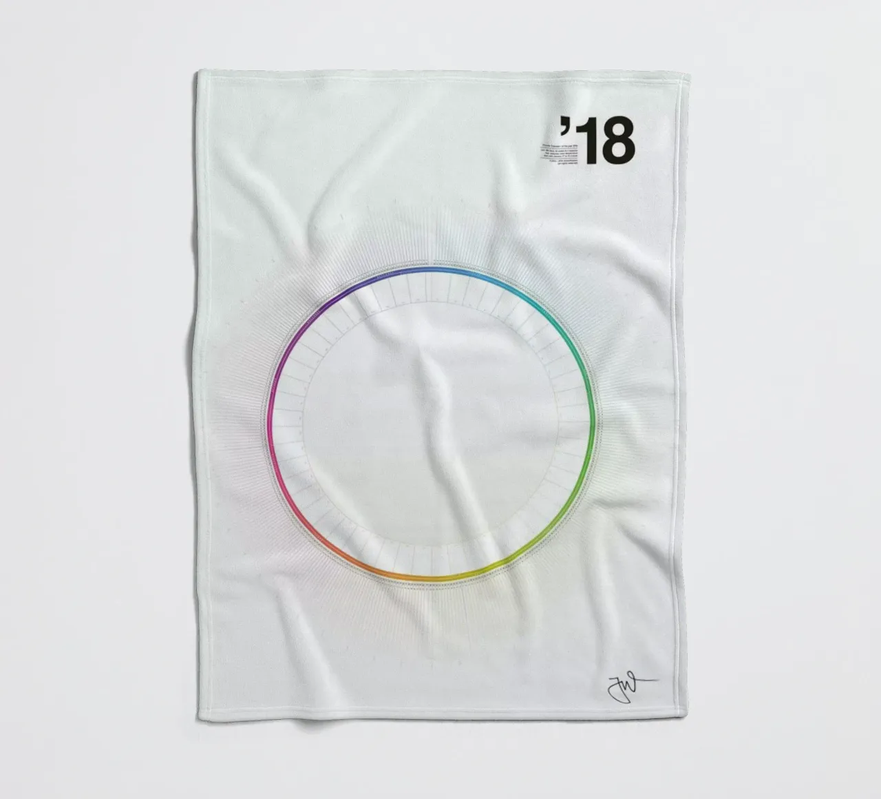 Circular Calendar 2018 coperta in pile da Jonas Wyssen