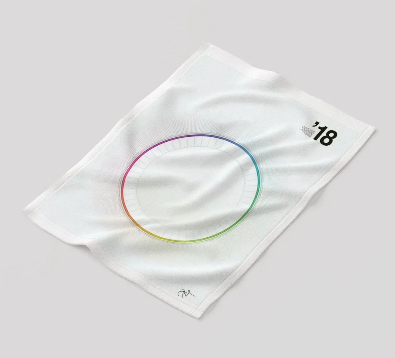 Circular Calendar 2018 coperta in pile da Jonas Wyssen