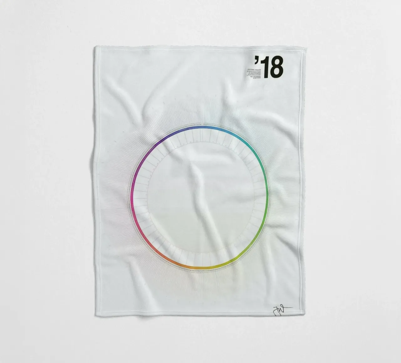 Circular Calendar 2018 coperta in pile da Jonas Wyssen