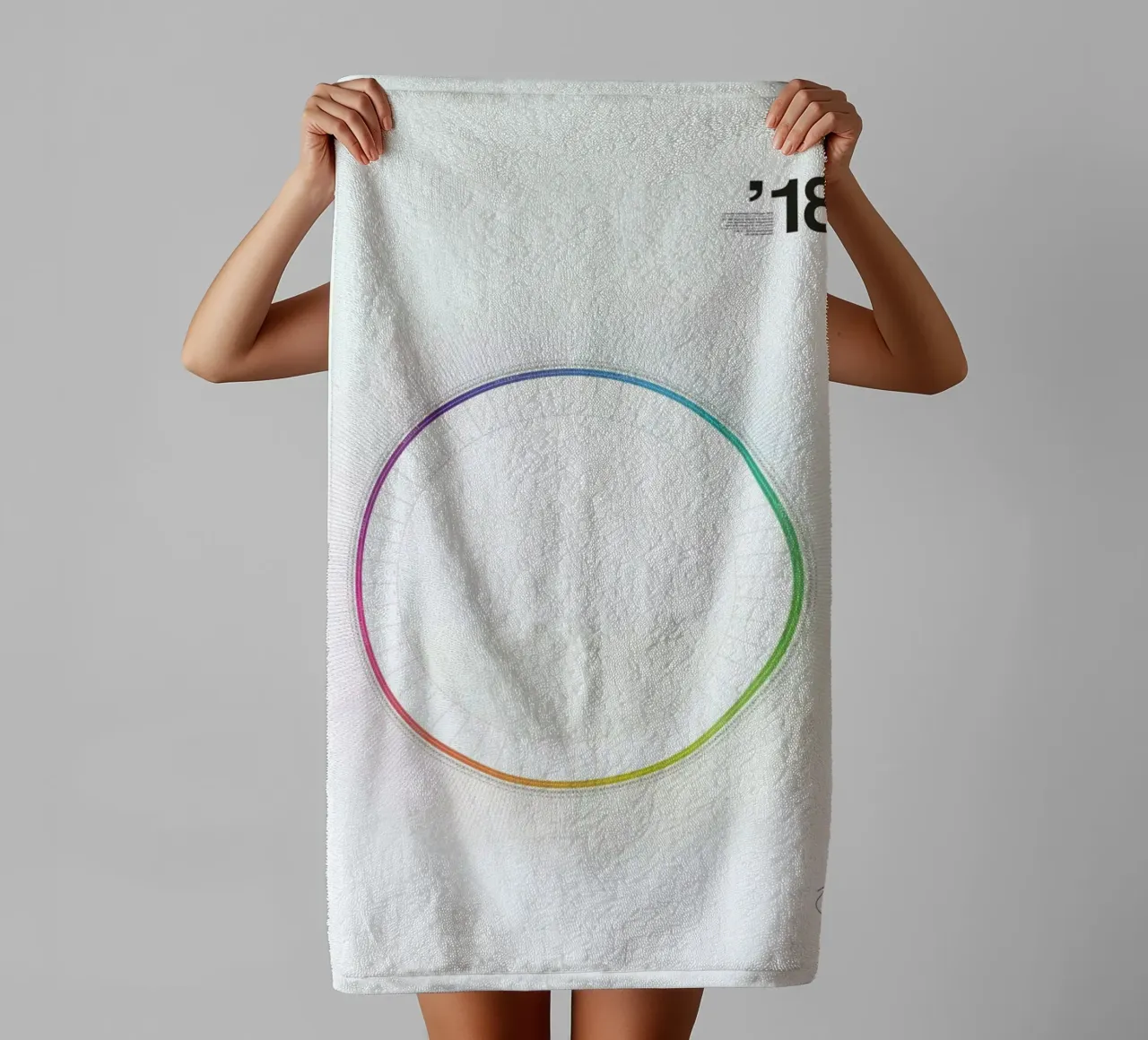 Circular Calendar 2018 asciugamano da bagno da Jonas Wyssen