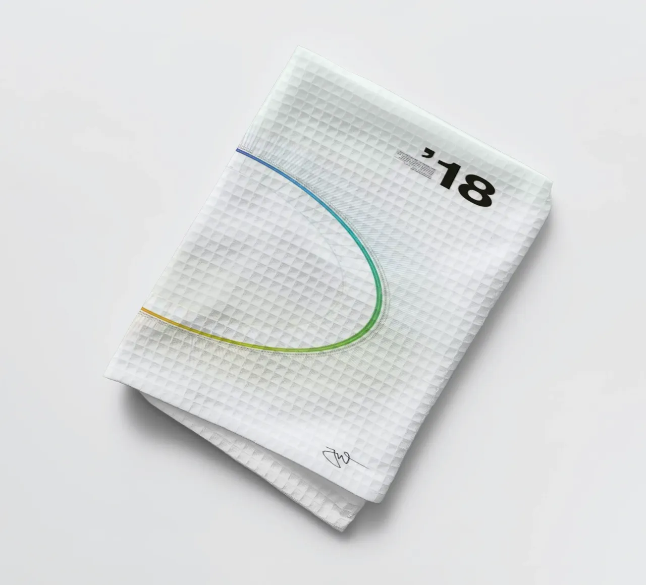 Circular Calendar 2018 canovaccio da cucina da Jonas Wyssen