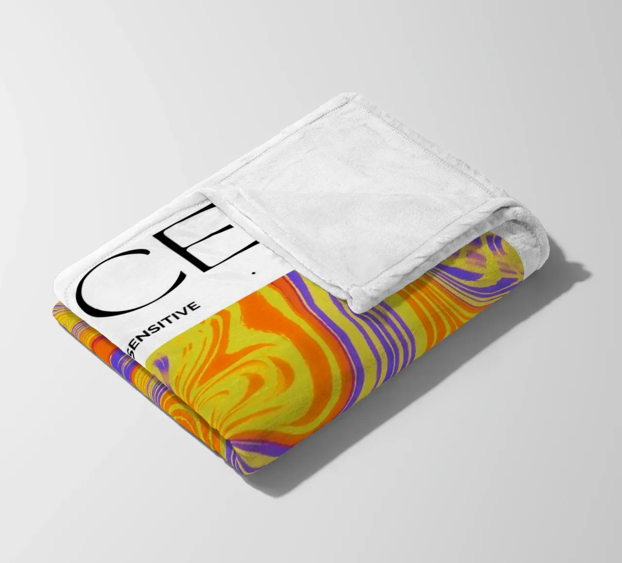 Pisces Zodiac Print – Dreamy, Intuitive & Abstract coperta in pile da PrintCessStudio