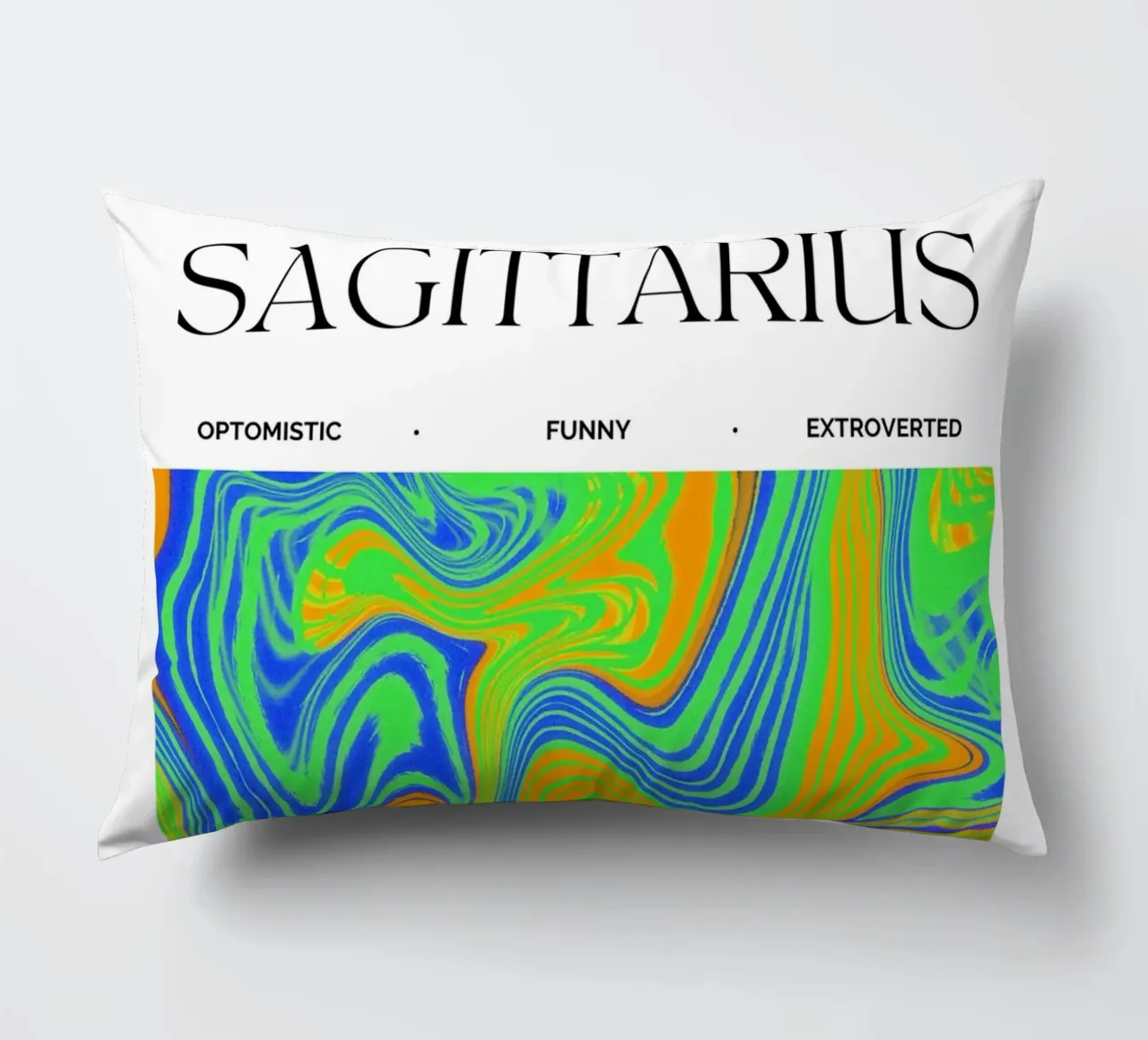Sagittarius Zodiac Print – Abstract Art cuscino da PrintCessStudio