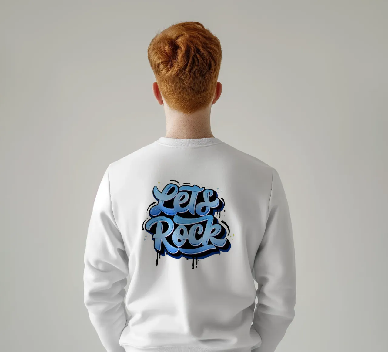 Let's Rock And Have a Good Time. Hand Lettering. Gute Vibes Sweatshirt von CalliLetters