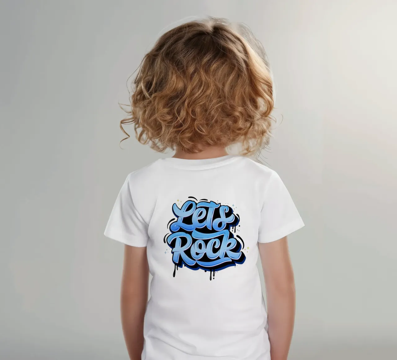 Let's Rock And Have a Good Time. Hand Lettering. Good Vibes kids t-shirt by CalliLetters