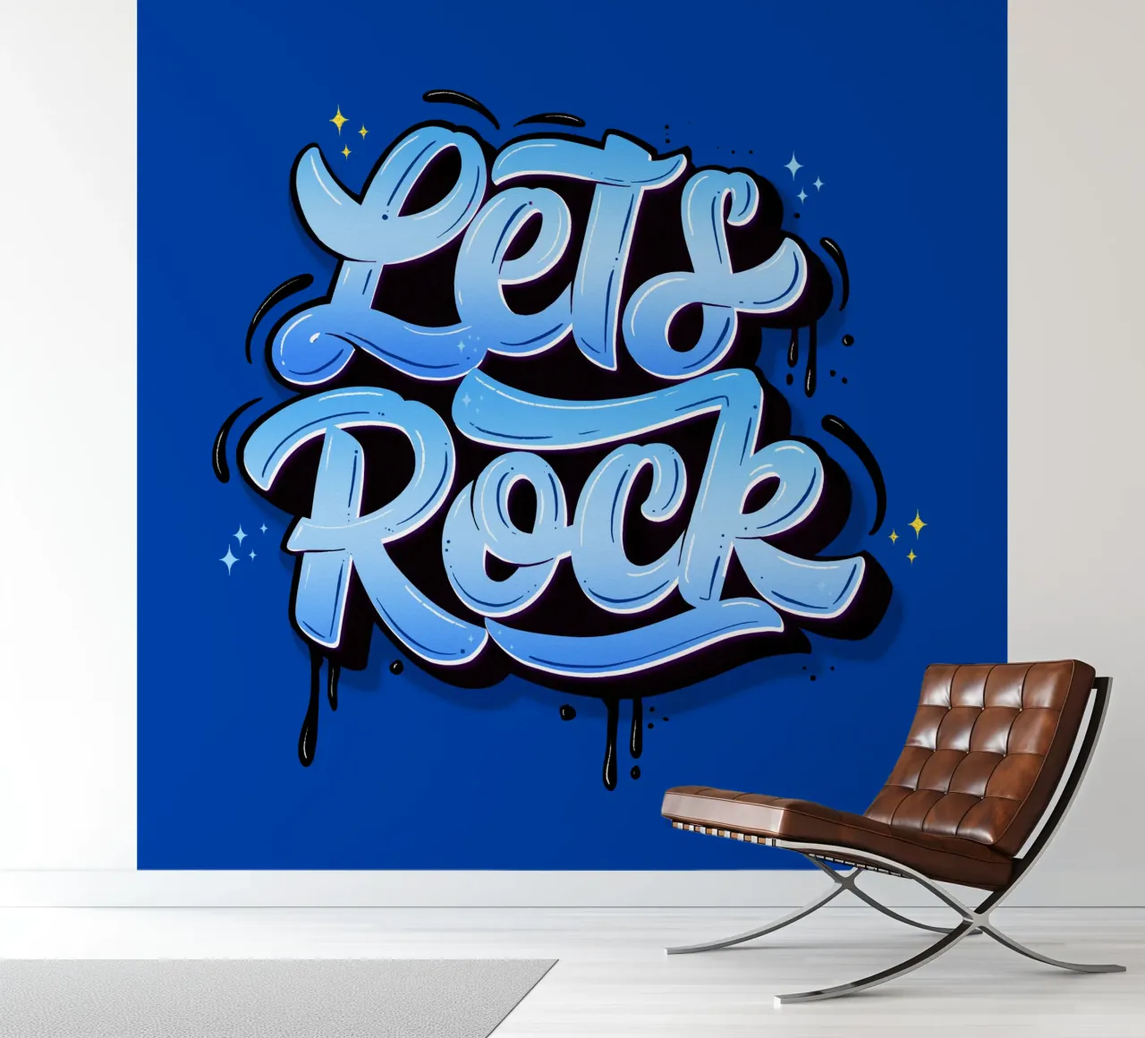 Let's Rock And Have a Good Time. Hand Lettering. Good Vibes photo wallpaper by CalliLetters