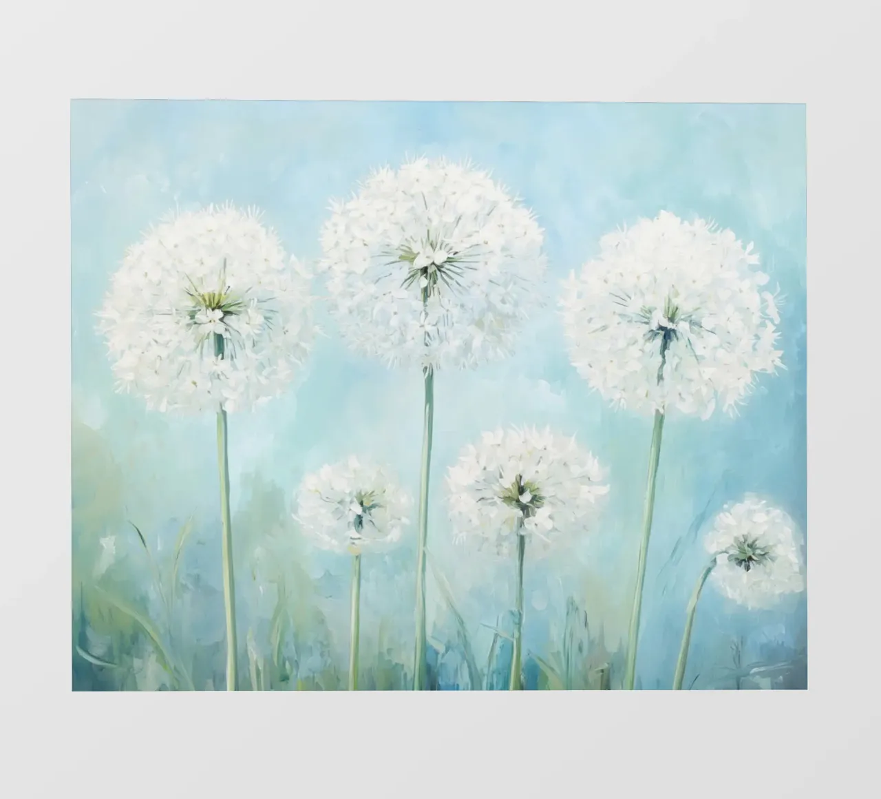 Dreamy Blue Dandelion Fields pvc cover by Modern Muse