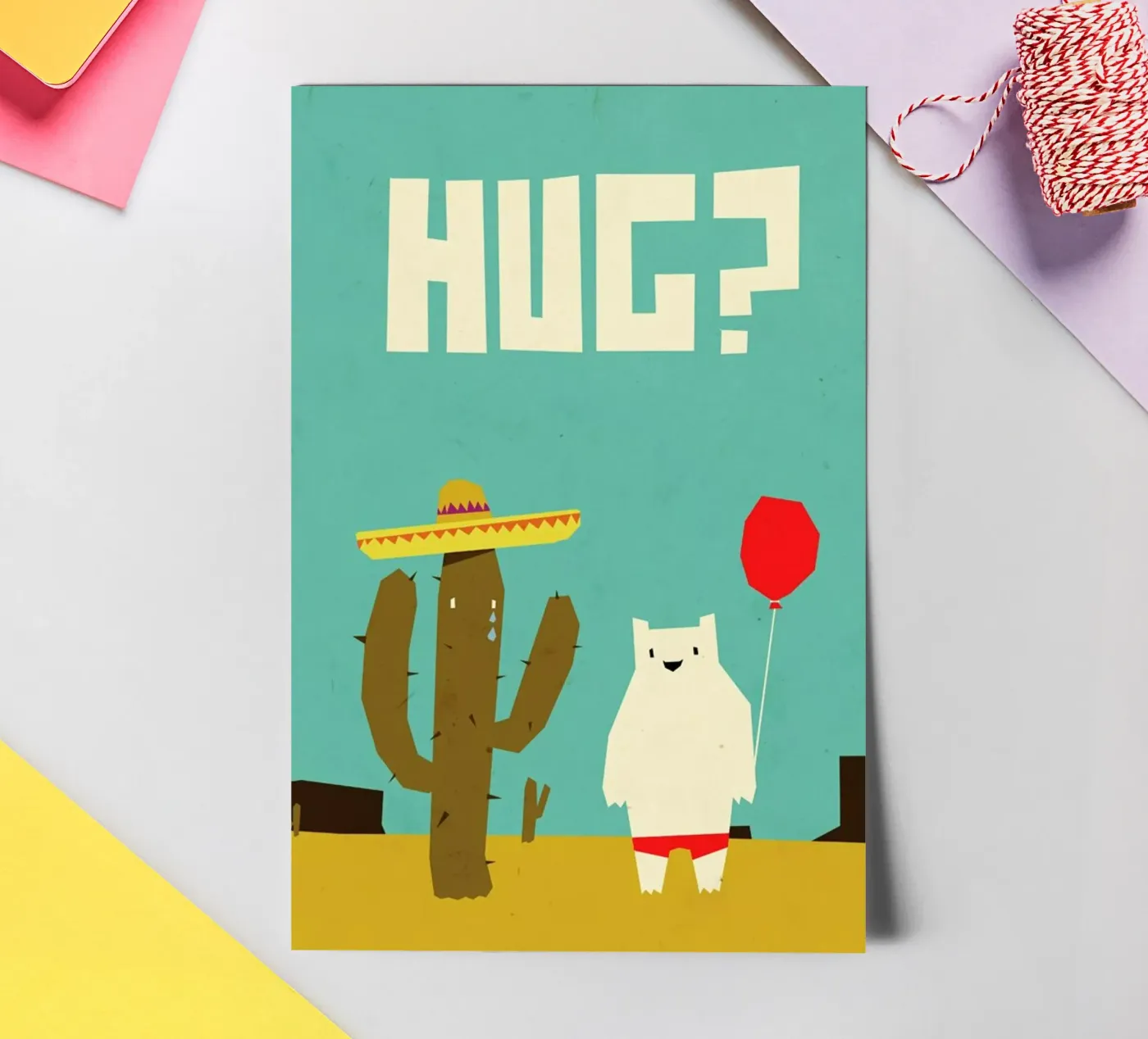 Hug sticker sheet by Yetiland