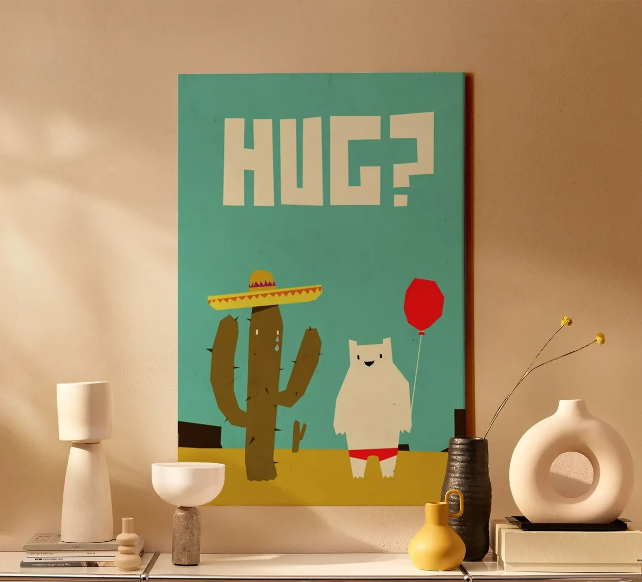 Hug canvas met Baklijst van Yetiland
