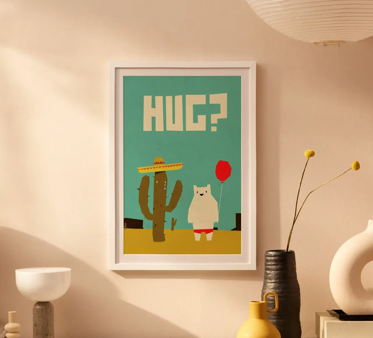 Hug poster con telaio in plastica da Yetiland