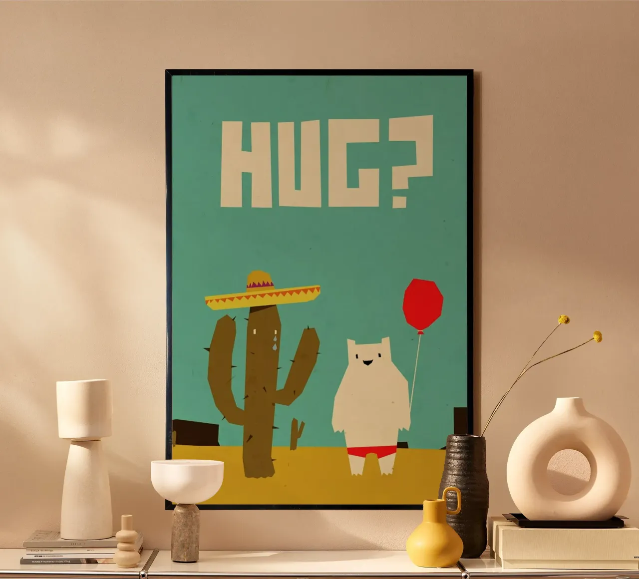 Hug poster con telaio in plastica da Yetiland