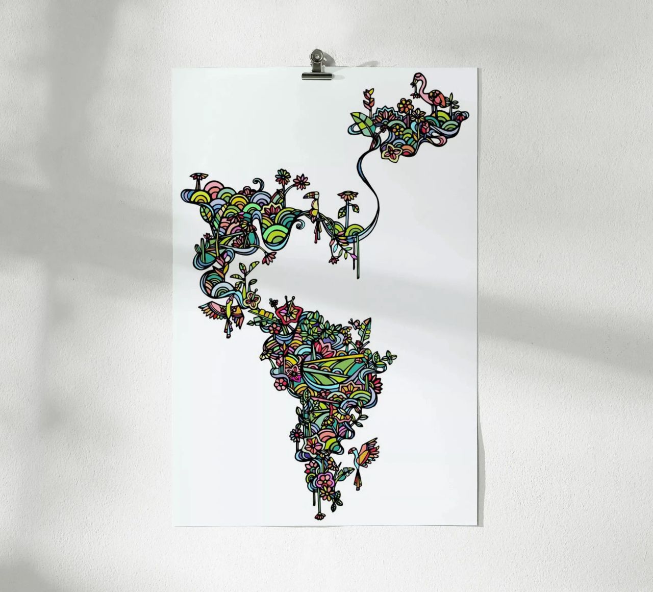 Tropical White poster by Ninhol